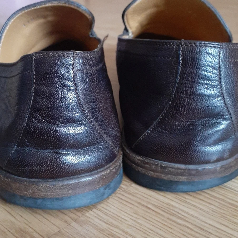 Gucci Brown Leather Loafer Shoes sz 8